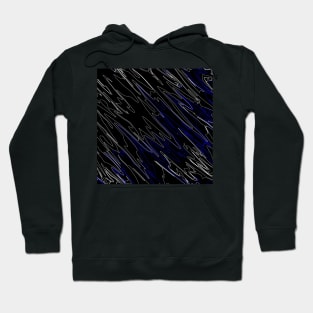 Marbled Black Blue Hoodie